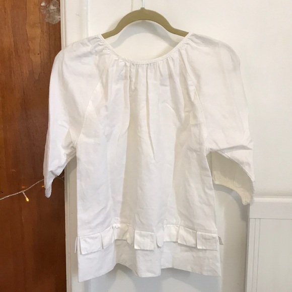 See by Chloé linen & cotton top w quarter sleeves - Picture 2 of 6